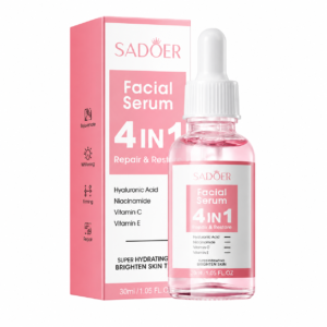 SADOER Facial Serum 4 in 1 – Papaya & Rose Moisturizing Serum
